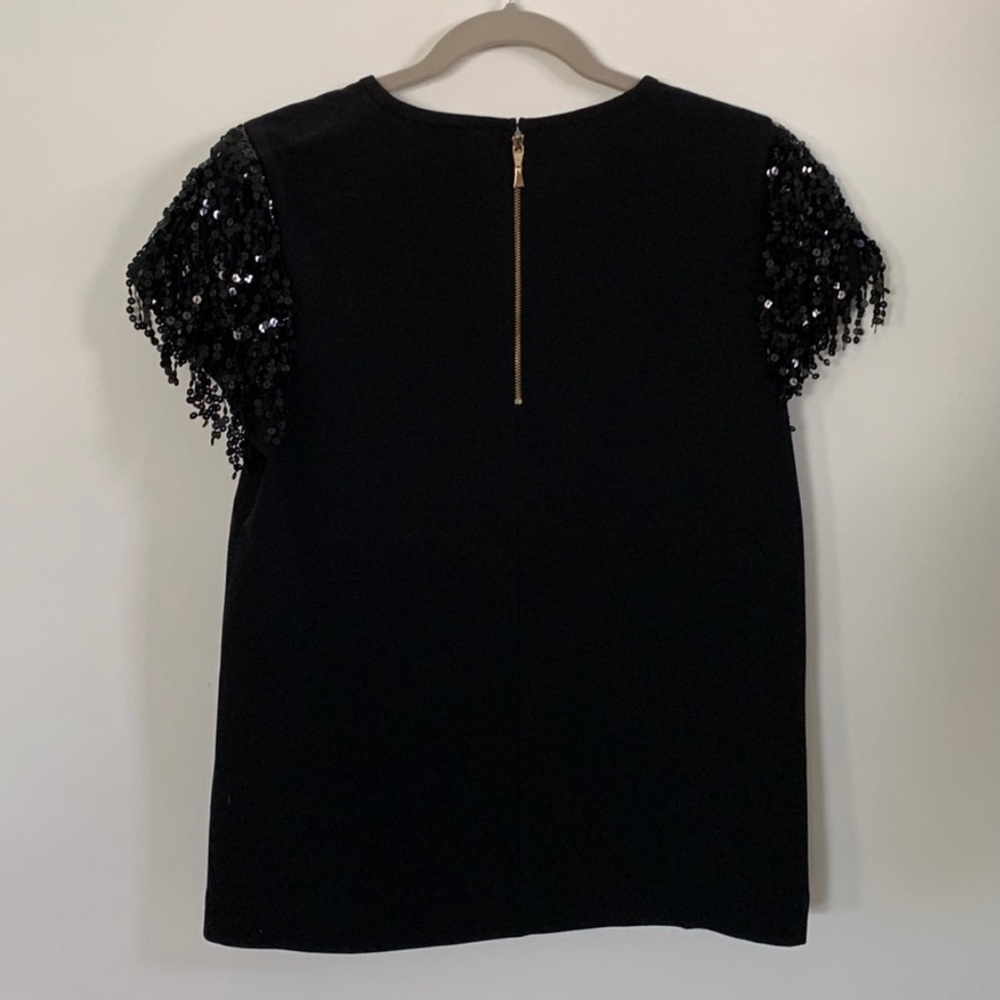 Kate Spade Sequin Fringe Structured Top - image 7